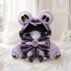 【10～12cm】ぬい服着ぐるみちびぐるみ ぬいぐるみおすわりぬい服ループ付きのサムネイル