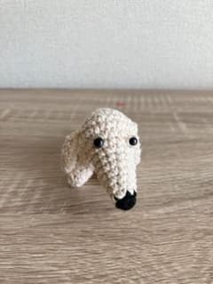 ハンドメイド あみぐるみ ダックスフンド ベージュのサムネイル