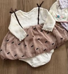みざる様　専用　70cm ロンパース　リボンのサムネイル