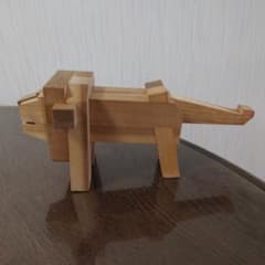 【希少】山中組木工房　ライオン 希少】山中組木工房 ライオン - メルカリ