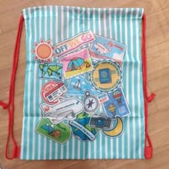 JAL オリジナル ナップサック 2個 ＆ タグ セットのサムネイル