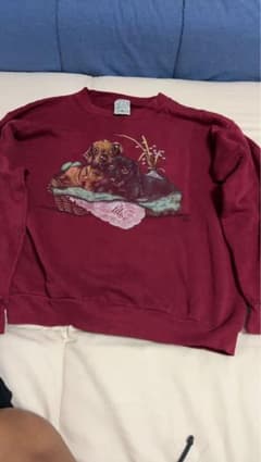 COTTON TRADERS スウェット ダックスフンド アニマル柄のサムネイル