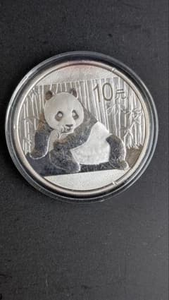 新品 中国 パンダ銀貨 2015年 10元 カプセル入り 変色有り - メルカリ