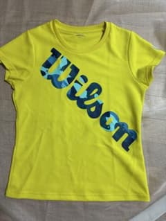 Wilson ウィルソン テニス ウェア Tシャツ イエロー L 迷彩のサムネイル