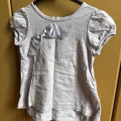 JILL STUART リボン付きホワイトTシャツ 110サイズのサムネイル
