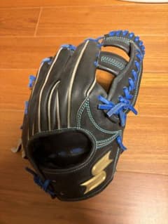 SSK proedge 硬式用グローブ ブラック×ブルーのサムネイル