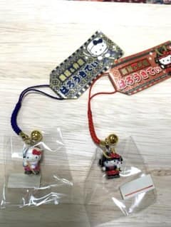 ハローキティ 義経＆弁慶 ストラップ 2種セット - メルカリ