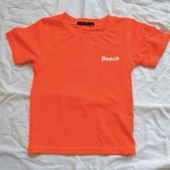 ラッシュガード　蛍光　オレンジ　レッド　男の子　女の子　半袖のサムネイル