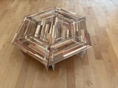 中サイズ ヘキサゴンテーブル ヘキサテーブル 囲炉裏テーブル 組み立て