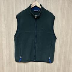 古着90sパタゴニア サイズL シンチラベスト フリース ハンターグリーンのサムネイル