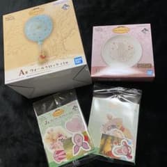 이치 반 쿠지 쿠마노 푸씨 시계 접시 스티커 4 점 세트 벽 시계