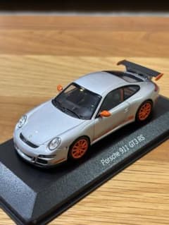 ミニチャンプス Porsche 911 GT3 RS シルバー／オレンジ - メルカリ