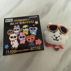 [店舗欠品品！] BT21 ファミリーマート限定 ぬいぐるみバッチ RJのサムネイル