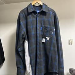 Adererror 19AW ウールチェックシャツ　ブルーのサムネイル