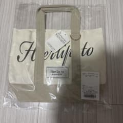 herlipto ミニトートバッグ ホワイト 新宿ルミネ限定 - メルカリ