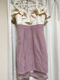 【美品】JEWEL フリル・リボン付きキャバドレスのサムネイル