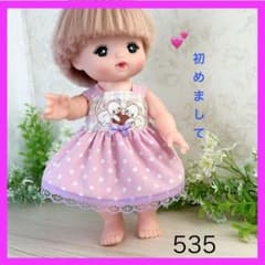 着せやすい❣️ 535 ねこ メルちゃん 服 ソランちゃん レミンちゃん