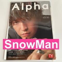 ⚠️me様専用　TVガイドAlpha vol.38 SnowMan 切り抜きのサムネイル