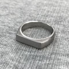 STAINLESS STEEL ハーフスクエアリング US10号 艶消し仕上げ STAINLESS STEEL ハーフスクエアリング US10号 艶消し仕上げ - メルカリ