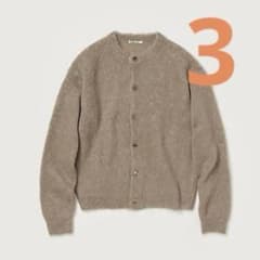 サイズ3 オーラリー　ニット　モヘアニット　カーディガン　24AW サイズ3 オーラリー ニット モヘアニット カーディガン 24AW - メルカリ