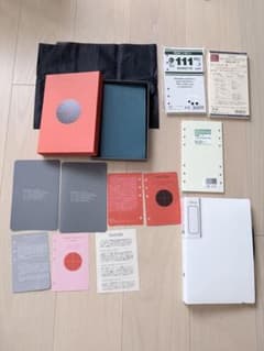 PLOTTER 시스템 수첩 바이블 사이즈 블루