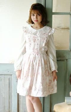 LIZ LISA ハートリースリボンブーケジャンスカ ピンク お買得のサムネイル