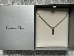 【美品】Christian Dior 縦ロゴ ネックレス シルバー ディオールのサムネイル
