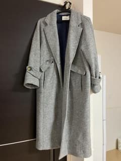 MOUSSY グレー ロングコート - メルカリ