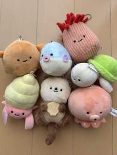 にっこりーノ 海の仲間たち ぬいぐるみマスコット 7点セットのサムネイル