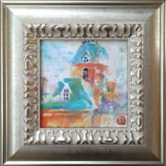 日本画ミニフレーム「 chateau」 日本画ミニフレーム「 chateau」 - メルカリ