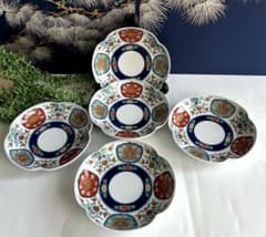 有田焼 賞美堂 其泉窯 四方木甲草花文 食器5枚セット - メルカリ