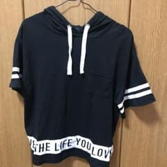 フード付きパーカー((半袖のサムネイル