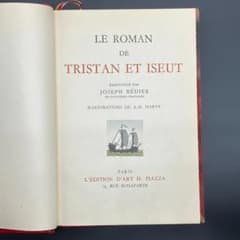 多色版⭐️A.E.マルティ 挿絵本 美装『トリスタンとイズーの物語』 A.E マルティ 挿絵本 トリスタンとイゾルデの物語 1947年 フランス