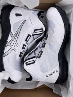ASICS 安全靴 GORE-TEX ホワイト ブラック - メルカリ