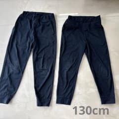 UNIQLO ウルトラストレッチドライEX ジョガーパンツ 130cm ✖️2枚のサムネイル