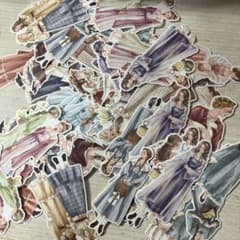 女の子のフレークシール 大量セットのサムネイル