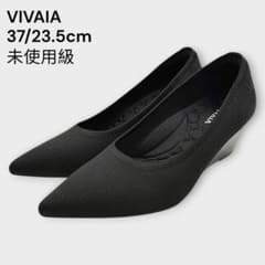 未使用級 VIVAIA 37 23.5 ブラック ウエッジソール パンプス - メルカリ