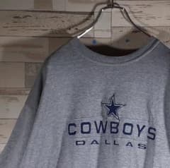 【XL】LOGO ATHLETIC スウェットC/N 刺繍 COWBOYS 裏毛のサムネイル