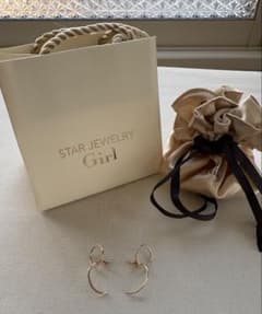 STAR JEWELRY Girl Gold 2Way ピアス 10K