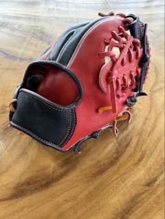 赤黒レザー　トレーニンググローブのサムネイル