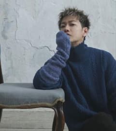 佐藤健 ABYTS BOA MELANGE ARM WAREMRS [BLUE] - メルカリ