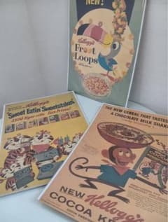 【ポスター ケロッグ Kellogg's】 3枚セット/レトロのサムネイル