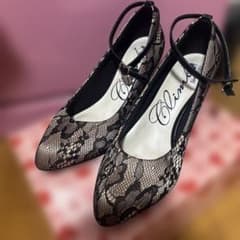 Climbe レースパンプス ブラック 24.0cmのサムネイル