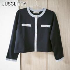 26SSサイズ2 JUSGLITTY ジャケットライクカーディガン - メルカリ