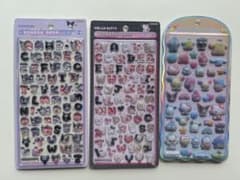 サンリオ ボンボンドロップシール＆コットンパフィーシール 3種セットのサムネイル