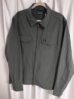 FRED PERRY ナイロンジャケットシャツ カーキ
