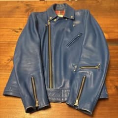 ルイスレザー ヒステリックグラマー　AVIakitブルー　レザーダブルライダース m70388962175_1.jpg?1757433065