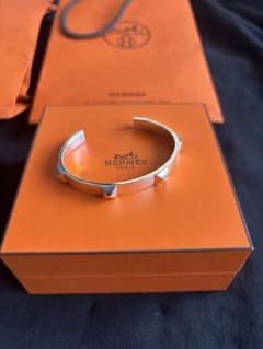 本物 エルメス HERMES ミニクルー バングル SH ブレス 藤原ヒロシ