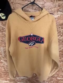 【00s】Hanes BEEFY GEORGIA カレッジプリント 黄 S