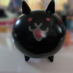 殺意の猫　にゃんこ大戦争 黒　ソフビ　フィギュア